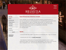Tablet Screenshot of hotel-helvetia-zermatt.ch